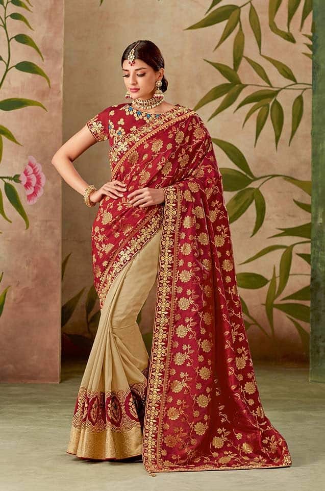 Half Saree Online India | Designer pattu langa choli